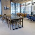 O'Coffee Club - Academia @ SGH | Product Seen: [Zurich - Wood Side chair, Ricky Dining Table w/ Butcher Top – Customisable, Atkin 1–Seater Sofa & Rexton 1–Seater Sofa]